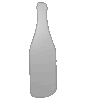 Fenster-Klebefolie 4/0 farbig bedruckt in Flasche-Form konturgeschnitten